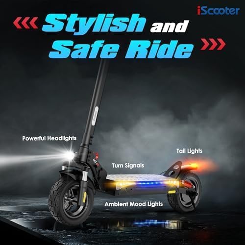 Electric Scooter, Off Road Tires, 800W Motor E-Scooter Up to 25/28 Miles Range,Top Speed 25/28 MPH, Adjustable Handlebar Height,Folding Commuting Electric Scooter for Adults