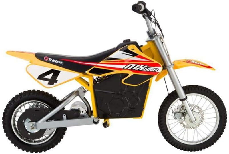MX650 Dirt Rocket Electric Motocross Off-road Bike - Yellow