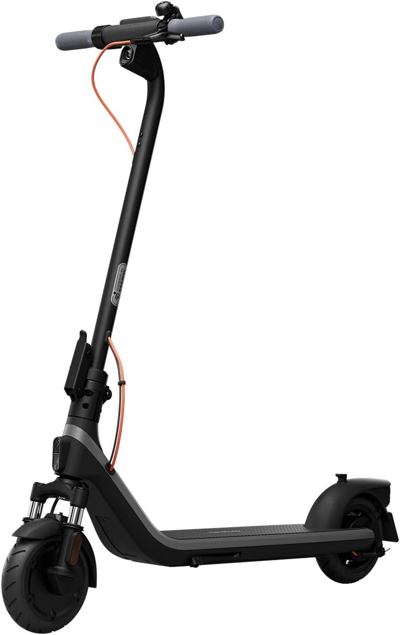 Ninebot E2 Plus II/E2 Pro/E3 Pro Electric Scooter, 15.5–20 MPH, Long Range, Dual Elastomer Suspension