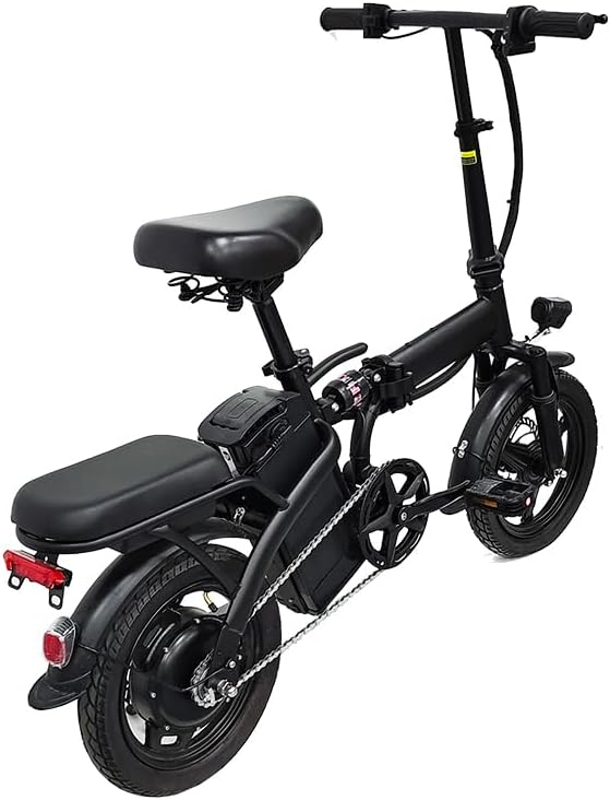 14-inch Compact Folding Electric Bicycle – Heavy-Duty Alloy Steel E-Bike with 330 lb Weight Capacity