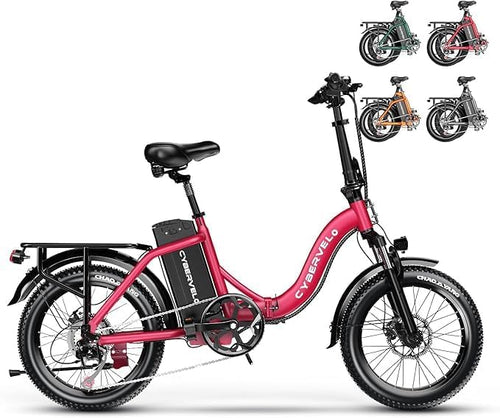 1000W Folding All-Terrain Fat Tire Electric Bike – 48V 20.8Ah Removable Power System