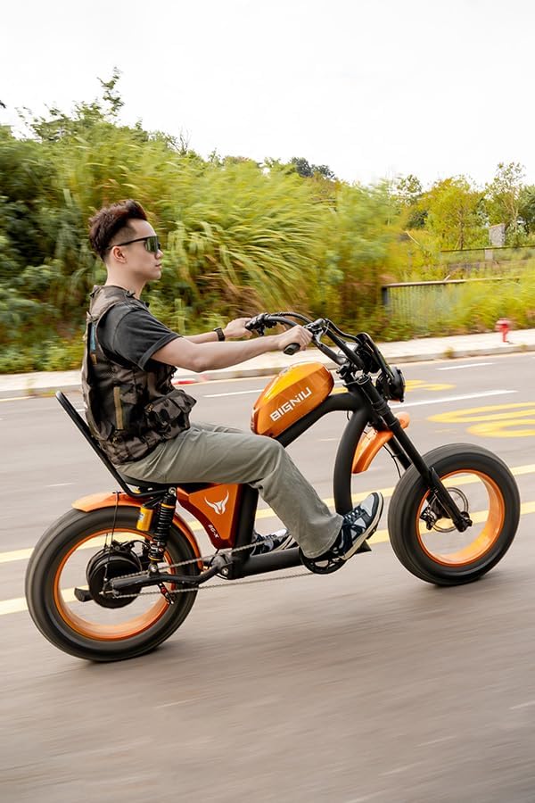 52V Dual Suspension Electric Bike | 1500W Brushless Motor & Turn Signals
