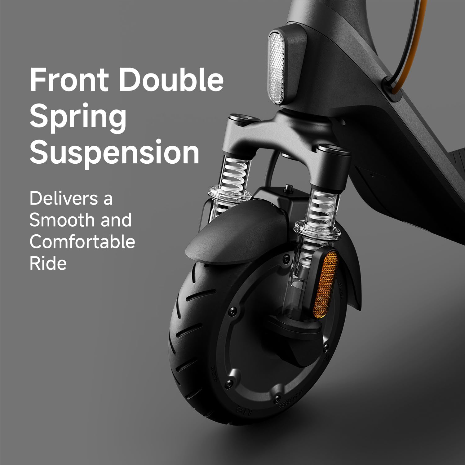 Ninebot E2 Plus II/E2 Pro/E3 Pro Electric Scooter, 15.5–20 MPH, Long Range, Dual Elastomer Suspension