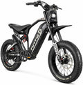 Electric Dirt Bike 60V 25AH - 4000W Peak 49MPH 20" Fat Tire Full Suspension Electric Motorcycle for Adults Teens 16+ Off Road Commuting Snow Sand Mountain