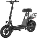 Electric Scooter w/Seat for Adults, 12" Pneumatic Tire, Max 15.5 Miles&15.5 Mph Power by 400W Motor