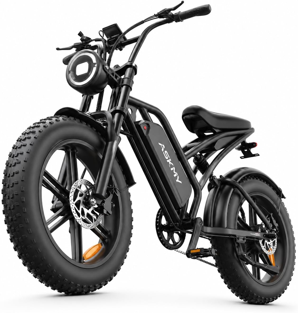 All-Terrain 20" Fat Tire Electric Bike – 750W Continuous / 1000W Max Motor, 48V 15Ah Removable Battery, 60-Mile Range Adult E-Bike (UL2849 Certified)