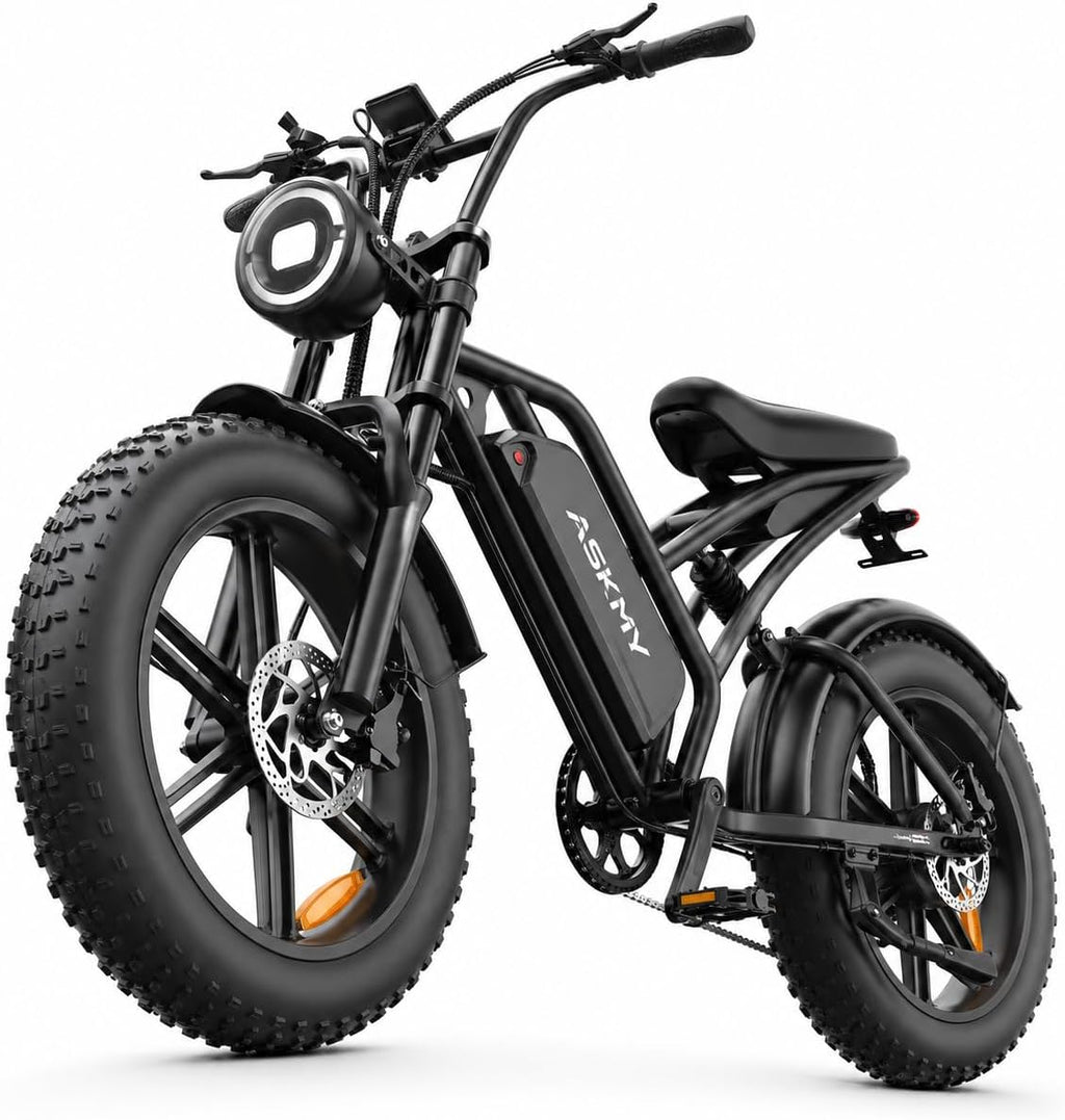 All-Terrain 20" Fat Tire Electric Bike – 750W Continuous / 1000W Max Motor, 48V 15Ah Removable Battery, 60-Mile Range Adult E-Bike (UL2849 Certified)