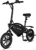 14" Compact Folding Electric Mini Bike for Adults & Teens – 350W (500W Peak) Motor, 48V 374Wh Battery E-Bike