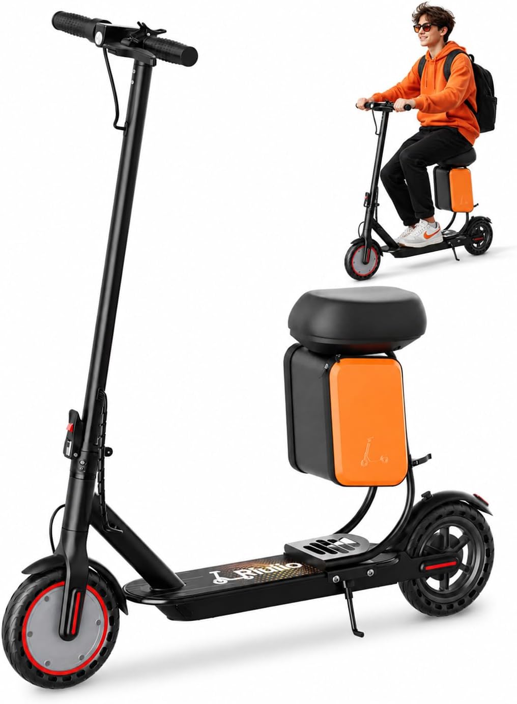 Electric Scooter, 350W-500W Motor, 9 MPH to 22MPH, 10-41 Miles Range