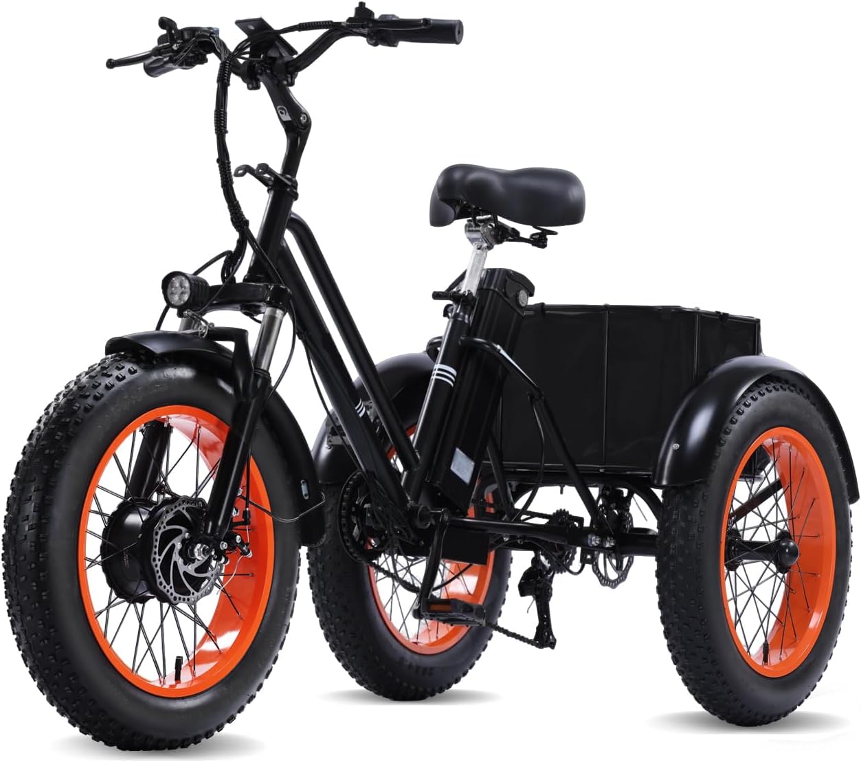 500W All-Terrain Fat Tire Electric Tricycle (48V / 20 MPH)