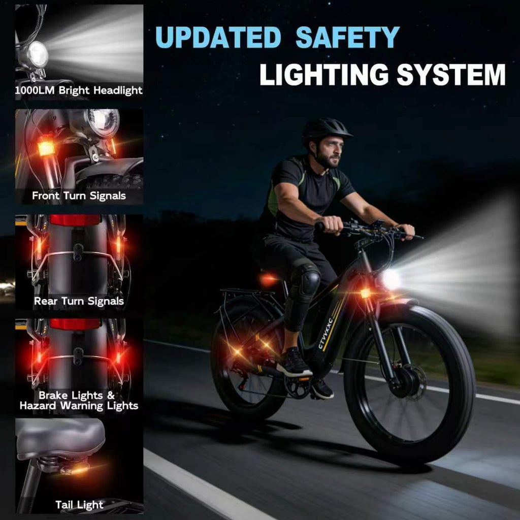 Peak 8000W Dual Motor Fat Tire Electric Bike | 50 MPH High-Speed Adult E-Bike (52V, 26" Off-Road)