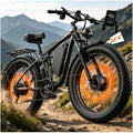 24" Dual Motor All-Terrain Electric Bike – 9000W Peak High-Performance Off-Road E-Bike