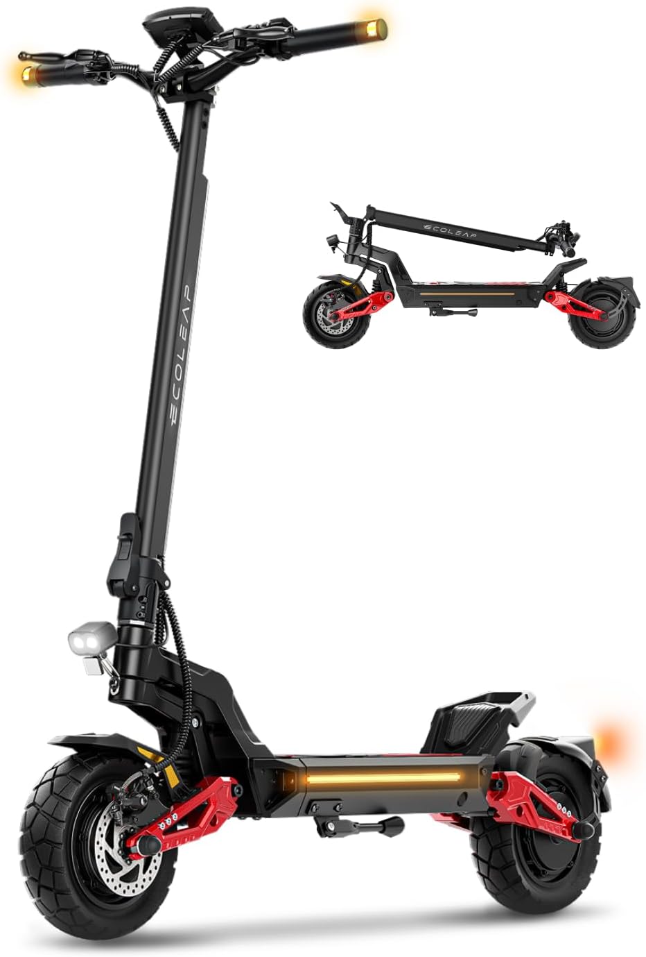 Electric Scooter for Adults, 28/43.5 MPH, 50/75 Mile Range, 1500W/4000W Peak Motor, Dual Hydraulic Suspension, 4G Smart, UL2272/2271 Certified