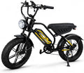 1000W Off-Road Fat Tire Electric Bike for Adults – 48V 15.6Ah Removable Battery, 28MPH, Hydraulic Brakes, Dual Suspension (330 lbs Max Payload, 20" Tires)