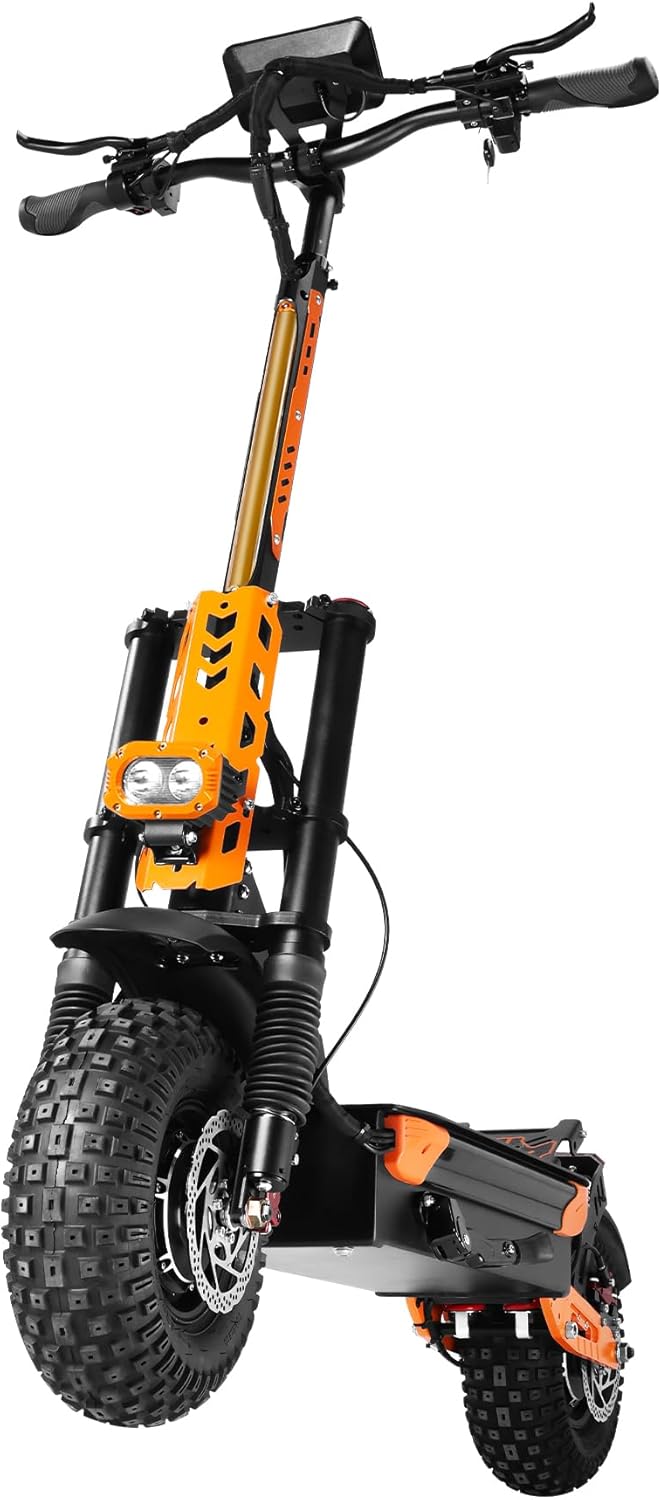 7000W Dual Motor All-Terrain High-Performance Electric Scooter with Seat – 55 MPH & 65+ Mile Range