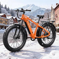 26" All-Terrain Fat Tire Electric Mountain Bike – 960W Peak, 48V 15Ah Removable Battery (28MPH with Rear Cargo Rack)