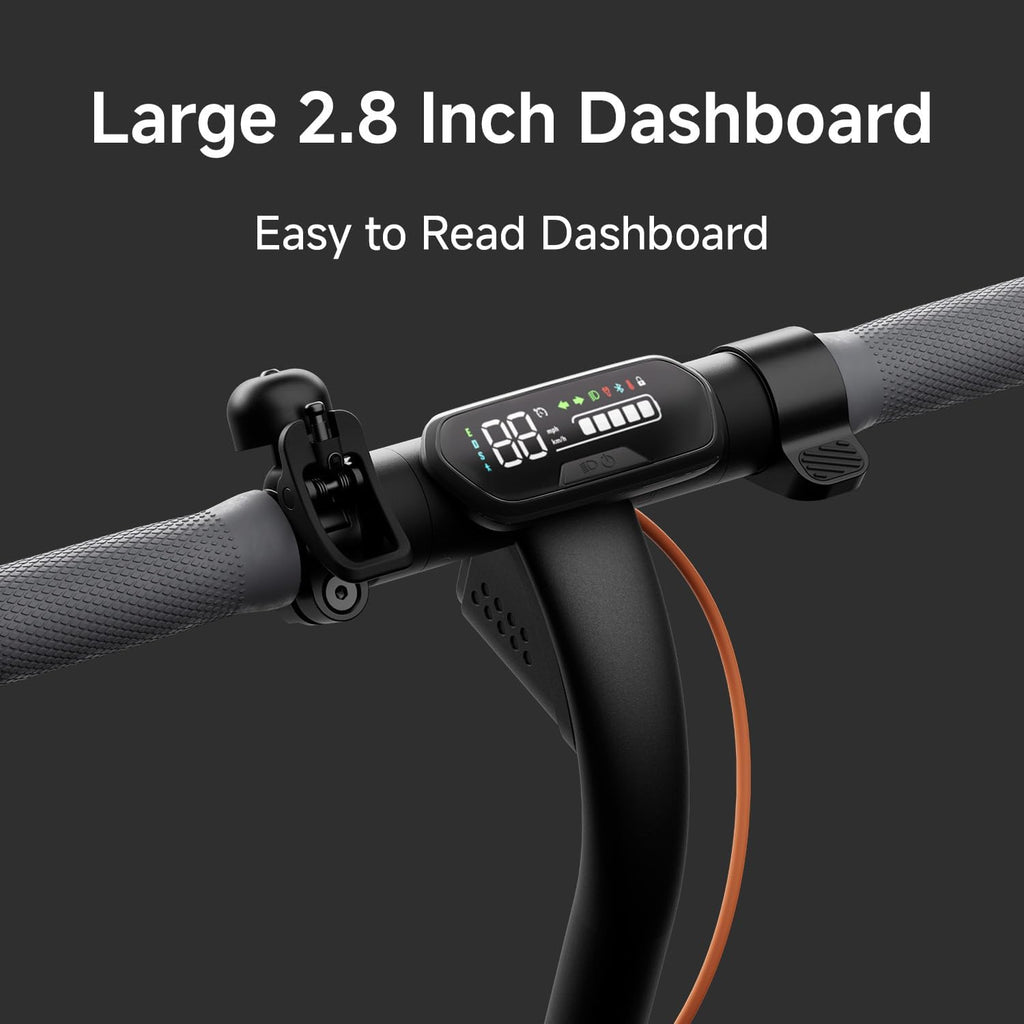 Ninebot E2 Plus II/E2 Pro/E3 Pro Electric Scooter, 15.5–20 MPH, Long Range, Dual Elastomer Suspension
