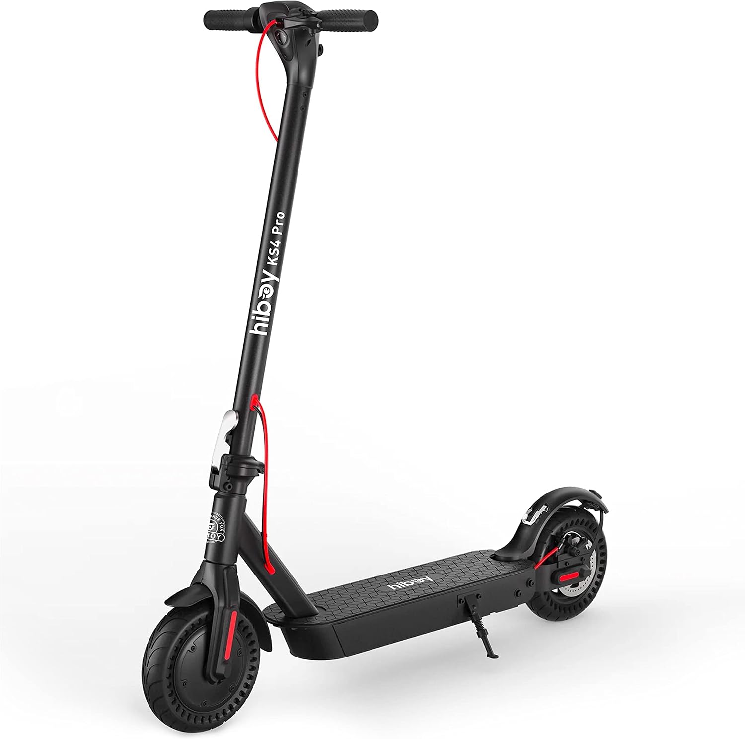 Electric Scooter, 500W Motor (750W Peak), 10" Honeycomb Tires, Up to 25 Miles Range, 19 MPH Foldable Electric Scooter for Adults with Hiboy App