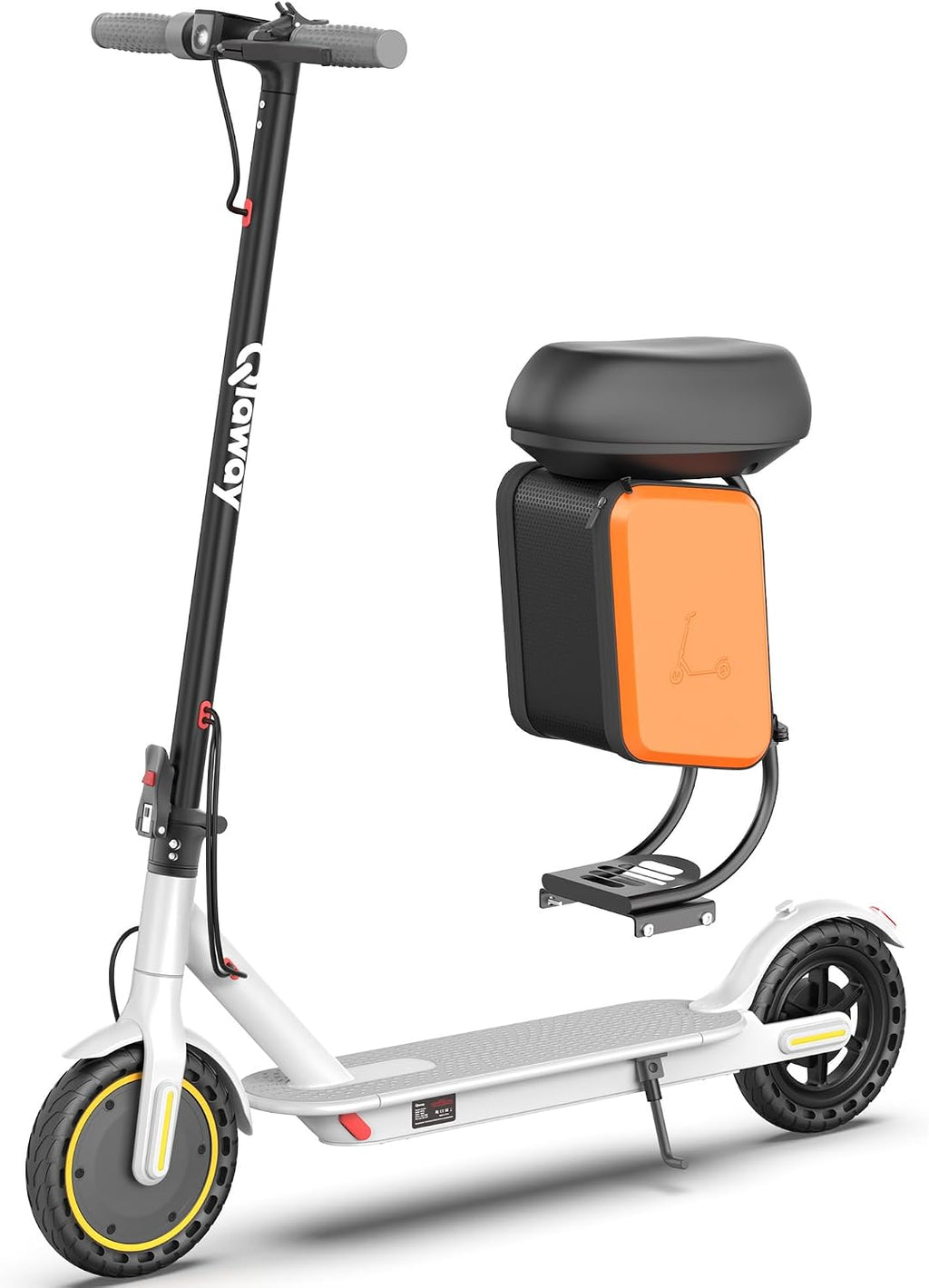 Electric Scooter with Seat for Adults, 19MPH, 700W Peak Motor, 15/22 Miles Long Range