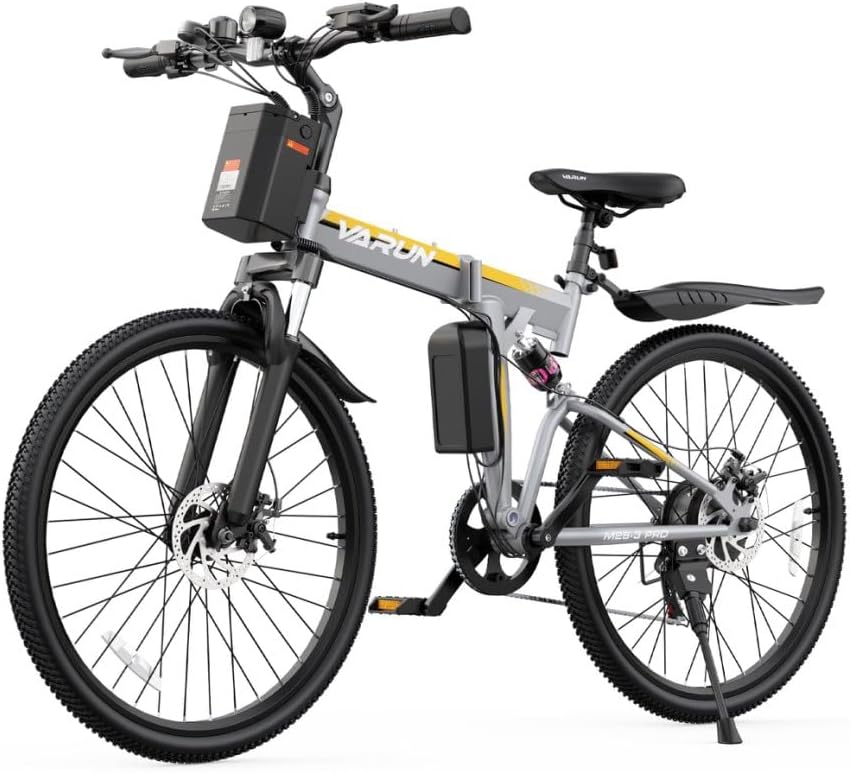 26" Folding Adult Electric Bike – 750W Peak, 20 MPH, Up to 50-Mile Range, Full Suspension & Dual Disc Brakes (UL 2849 Certified)