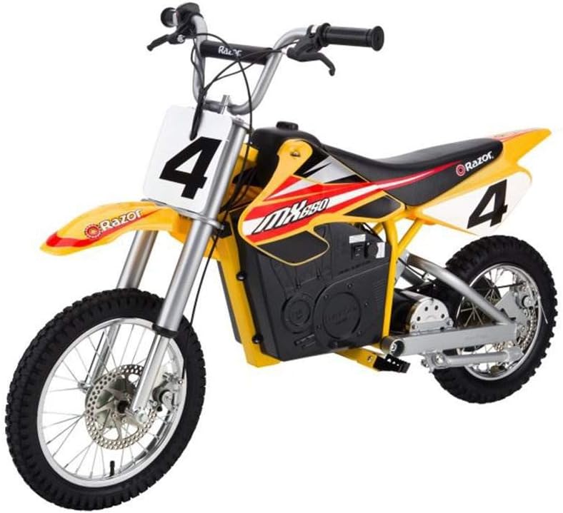 MX650 Dirt Rocket Electric Motocross Off-road Bike - Yellow