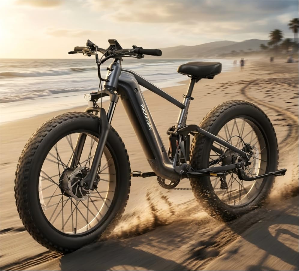 26" Fat Tire Dual Motor Electric Bike | Torque Sensor & Full Suspension