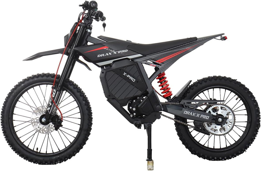 Electric Dirt Bike,Mid- Drive Motor, 55 Mph Max Speed, 72V 30AH