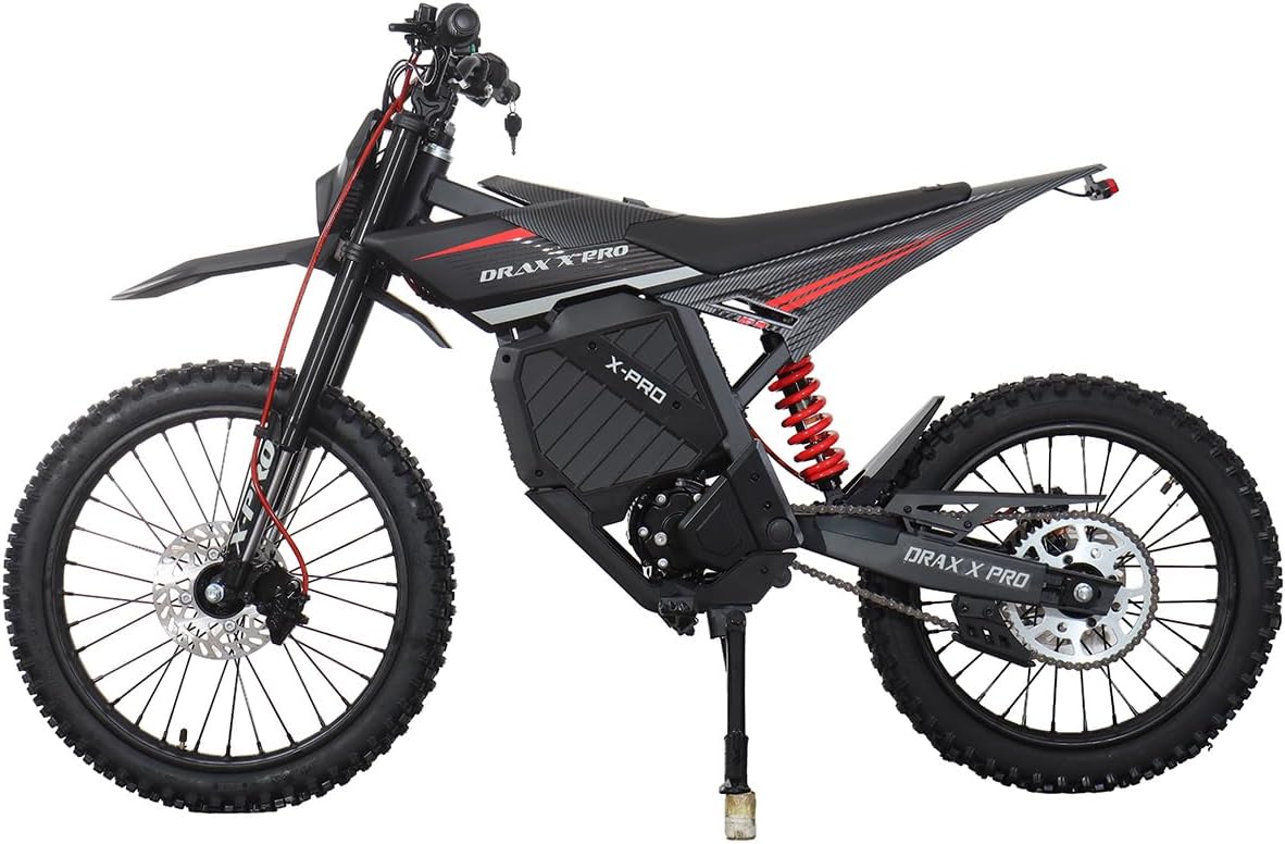 Electric Dirt Bike,Mid- Drive Motor, 55 Mph Max Speed, 72V 30AH