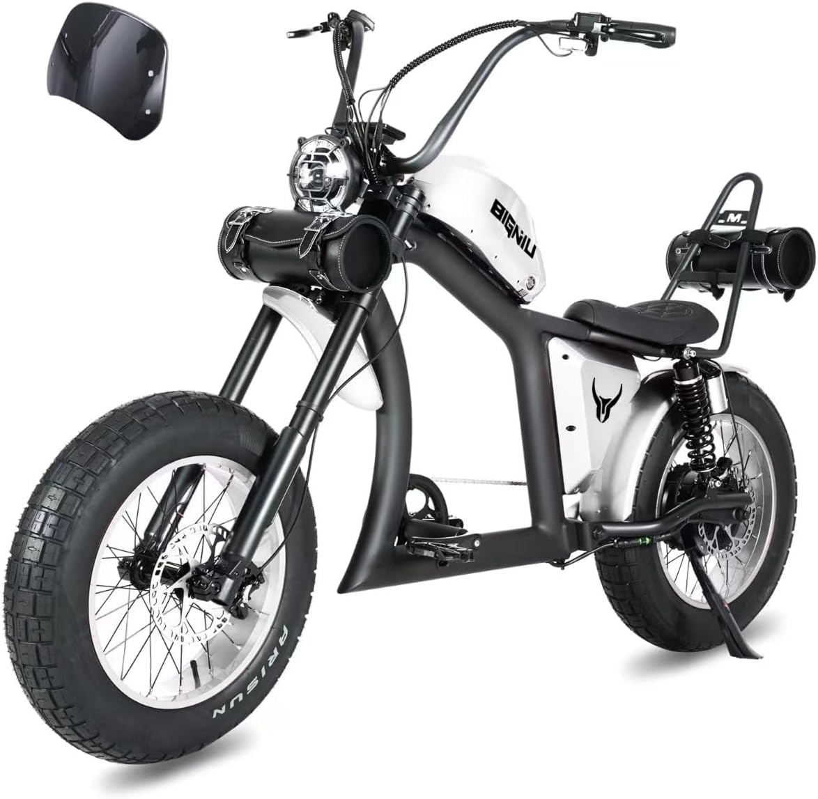 52V Dual Suspension Electric Bike | 1500W Brushless Motor & Turn Signals