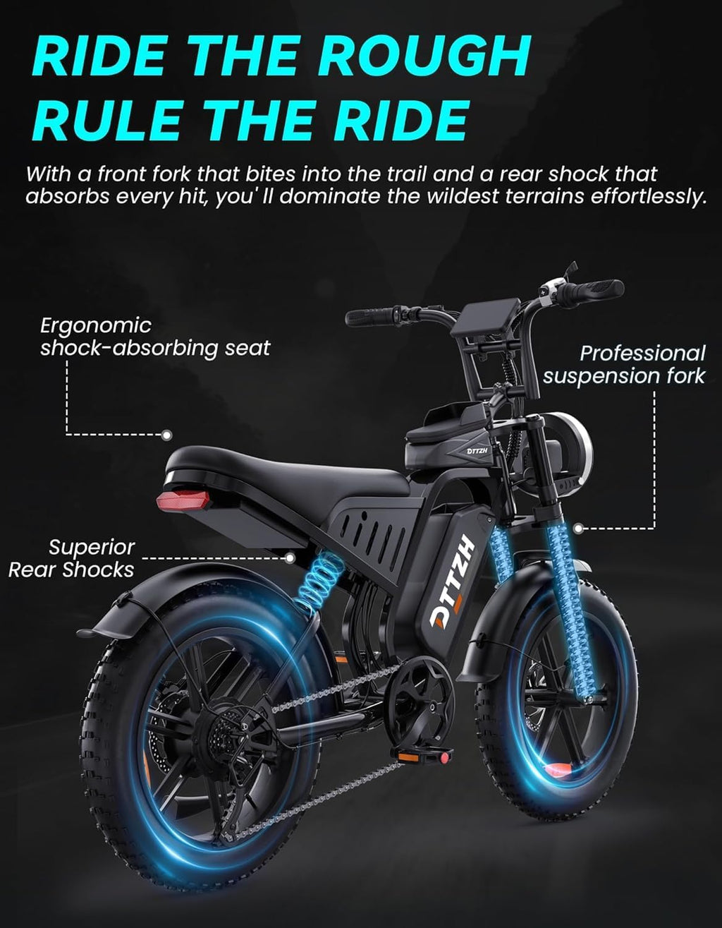F6/F6S/F6PRO Electric Bike for Adults with NFC & Password Unlock, 4000/2000/1500W, 60V 30Ah