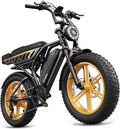 1500W Peak Folding Electric Bike with Rear Seat | 20" Fat Tire, 60-Mile Range