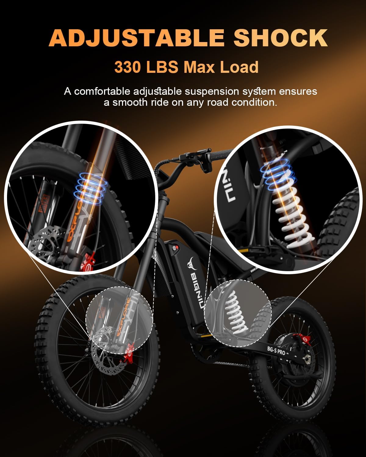 19" Aluminum Electric Dirt Bike – 3000W Peak High-Performance Off-Road & Urban E-Bike