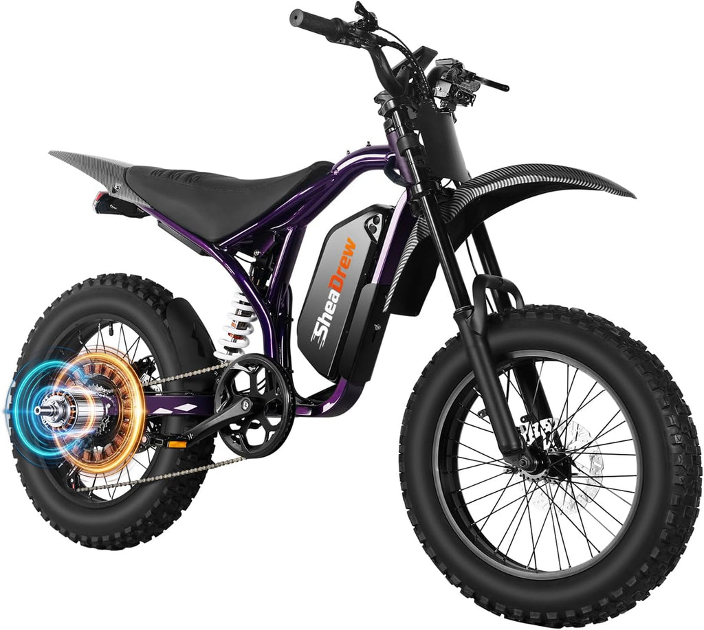 4700W High-Performance Electric Dirt Bike – All-Terrain Off-Road E-Bike with Full Suspension & Hydraulic Brakes