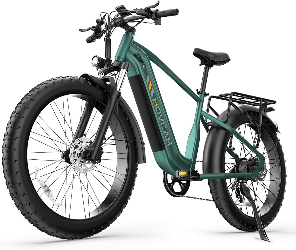Peak 2500W Full-Suspension 26" Fat Tire Electric Mountain Bike – 35 MPH High-Performance All-Terrain E-Bike with Smart Display