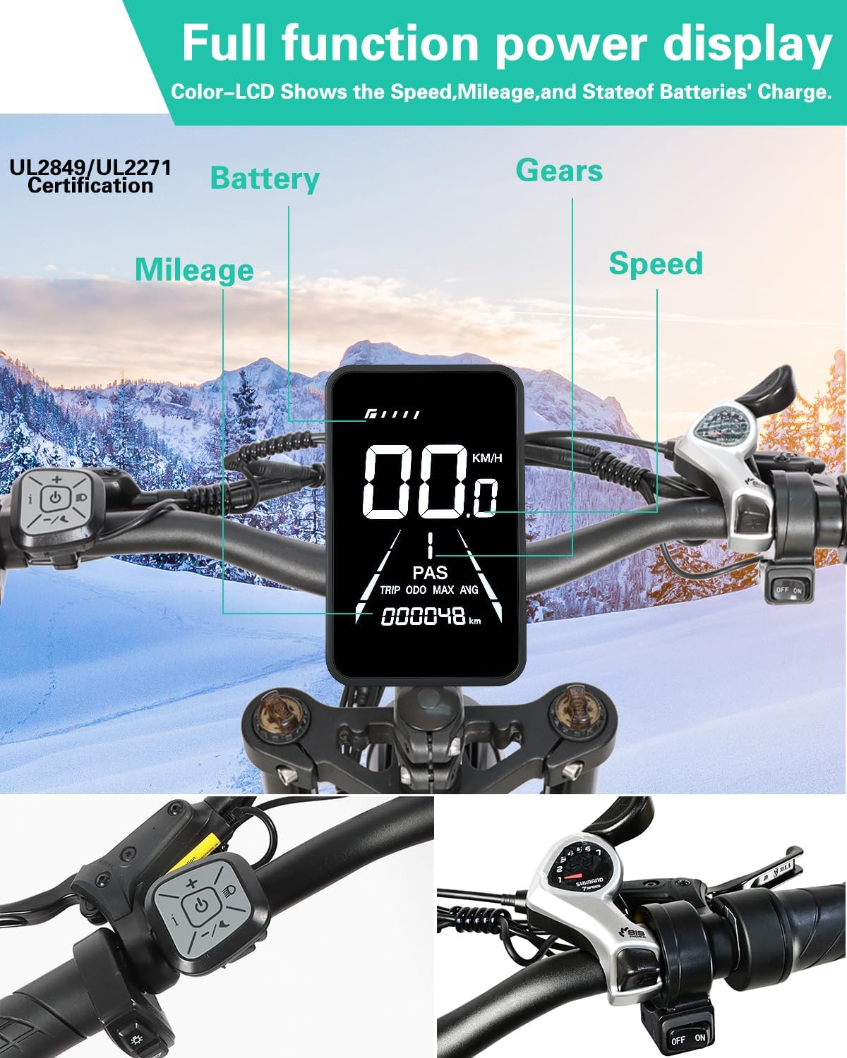High-Performance Dual-Motor Full Suspension All-Terrain Electric Bike