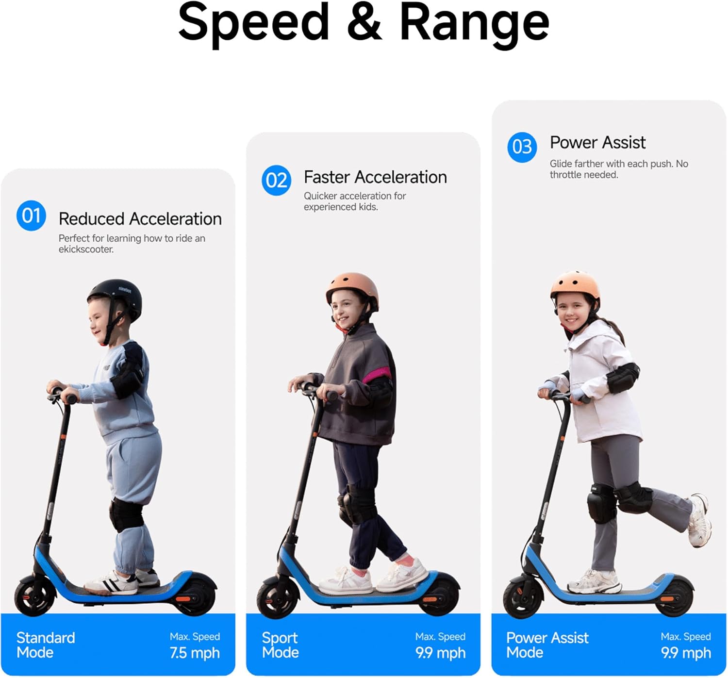 Kids eKickScooter, Kids Electric Scooter with Cruise Mode, Adjustable Handlebar Height (C2 Pro Only), for Riders Up to 132 lbs, UL-2272 2271 Certified