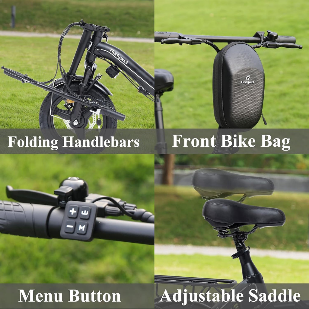 14" Compact Step-Through Electric Bike – 400W Mini Commuter E-Bike (20 Mph)
