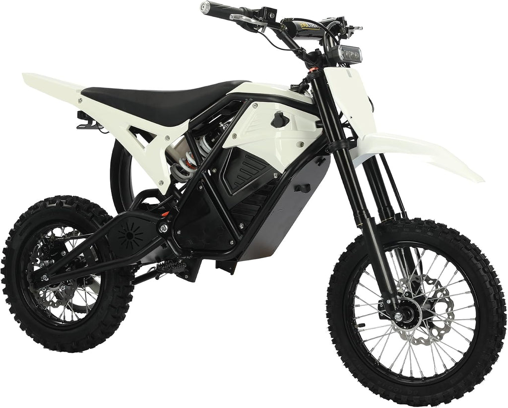 Electric Dirt Bike for Teens & Adults, 48V 22.5Ah, 37MPH & 45-Mile Electric Motorcycle, 2200W Ebike