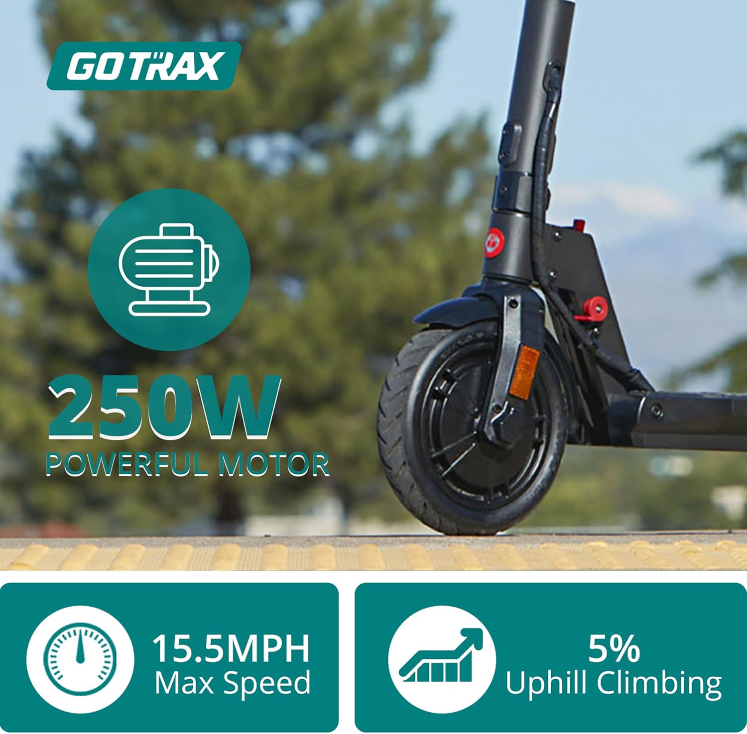 Electric Scooter for Adults, Max 16 Mile Range and 15.5Mph Speed 250W/300W Motor, 8.5" Tire, with Long Life