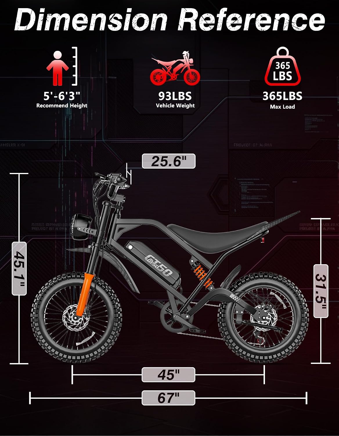 Electric Dirt Bike, 5500W Peak Electric Motorcycle with 48V/30AH