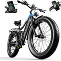 26" Full Suspension Fat Tire Electric Bike | 2000W Peak All-Terrain Adult E-Bike