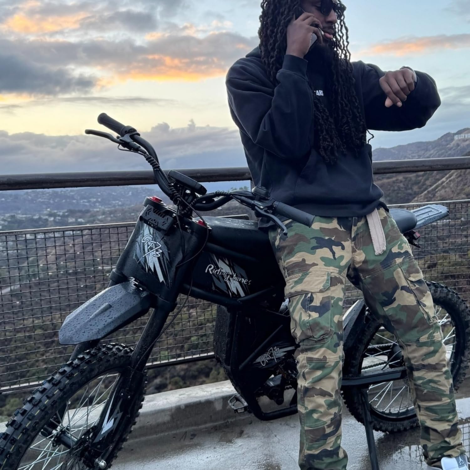 Electric Dirt Bike for Adults Teens, 3000W 60V 50MPH / 2400W 48V 37MPH Long Range Dirtbike, Motorcycle Tire, UL2849 All Terrain Ebike