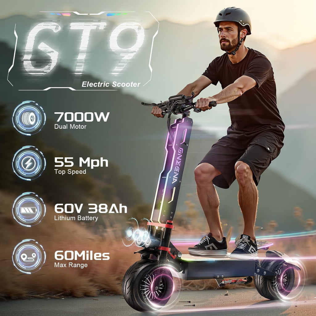 Electric Scooter Adults, 3500W/7000w Single/Dual Hyper Motor with 50/70 Miles Range