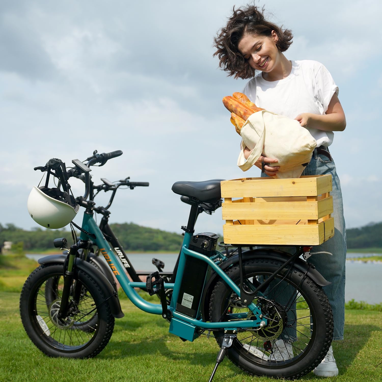 20"*3.0 Fat Tire Electric Bike for Adults, 48V, 80-Mile, 7-Speed & Suspension, Adjustable Seat for Adults and Teens