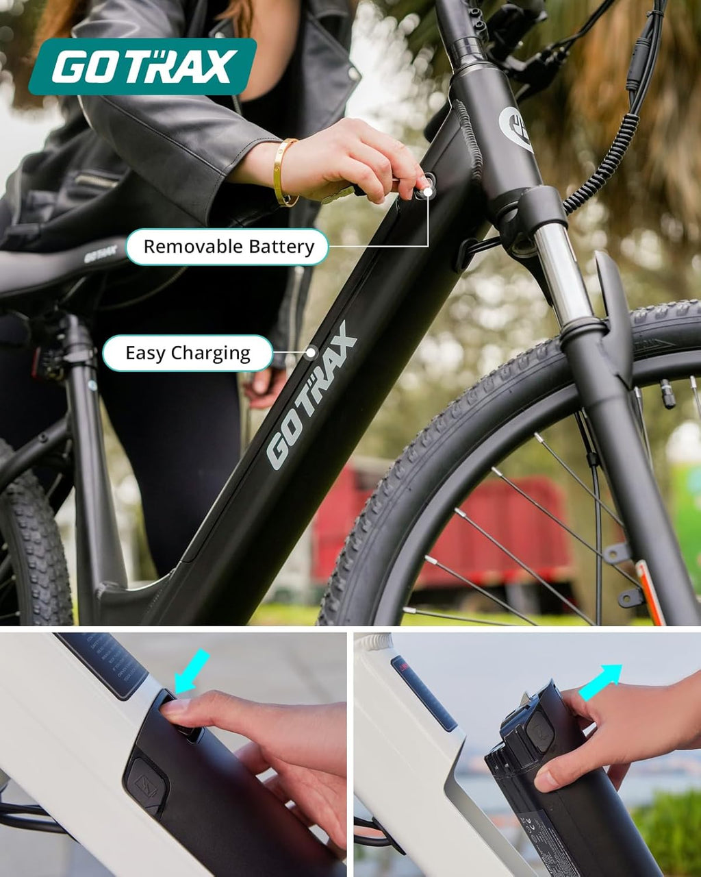 Electric Bike, Max Range 30Miles(Pedal-assist1) & 20Mph Power by Peak 500W