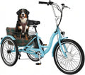 7-Speed Adult Electric Tricycle – 3-Wheel E-Trike with 700W Peak Front Drive Motor and Removable Battery