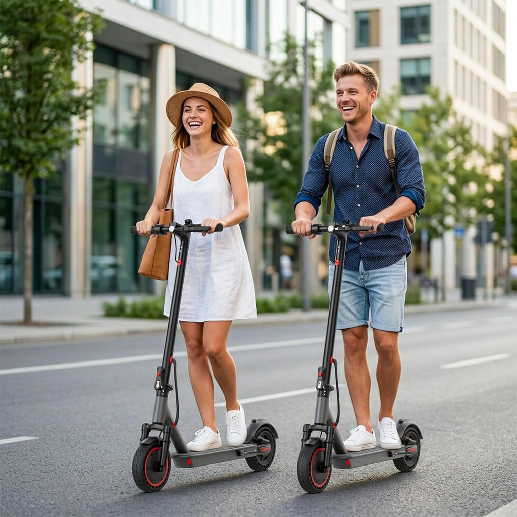 Electric Scooter for Adults with Dual Shock Absorbers,19/22MPH, 700/1000W Peak Motor