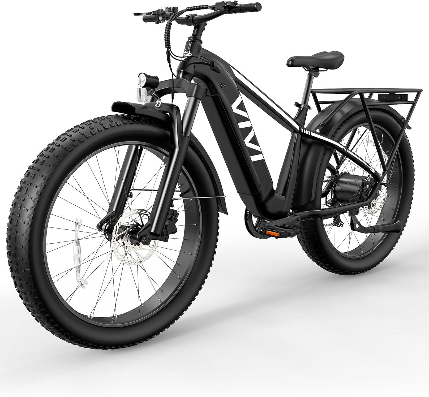 26" Fat Tire Electric Mountain Bike – 1500W Peak Motor, Hydraulic Brakes & Torque Sensor