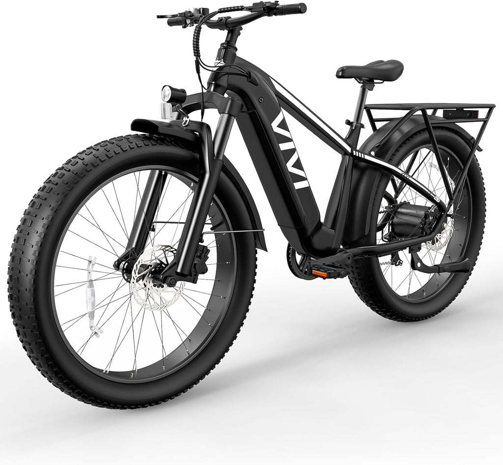 26" Fat Tire Electric Mountain Bike – 1500W Peak Motor, Hydraulic Brakes & Torque Sensor
