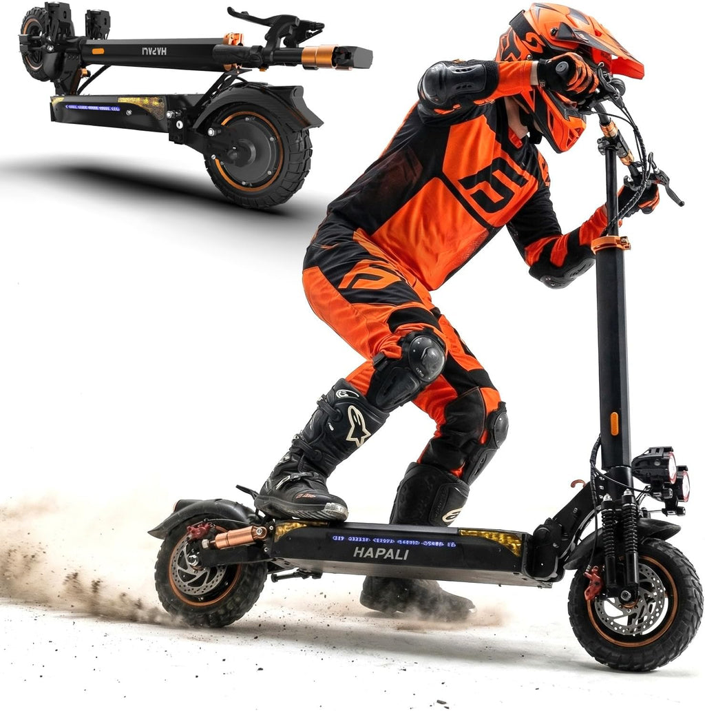 Electric Scooter for Adults, 1200W-2000W Motor, 31-40+ Mile Range, 10.5-11" All-Terrain Tires & Dual Suspension